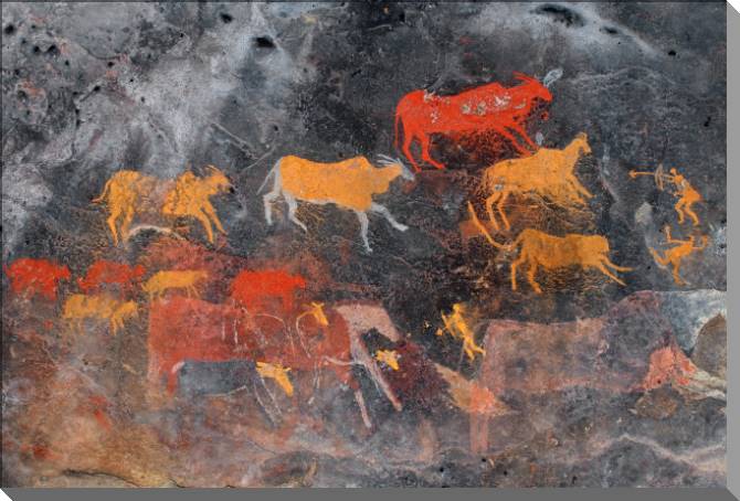 Купить и печать на заказ Картины на пластике, пеноркартоне Наскальная живопись