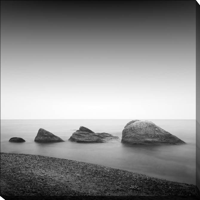 Paintings on canvas Photo of sea landscape with rocks