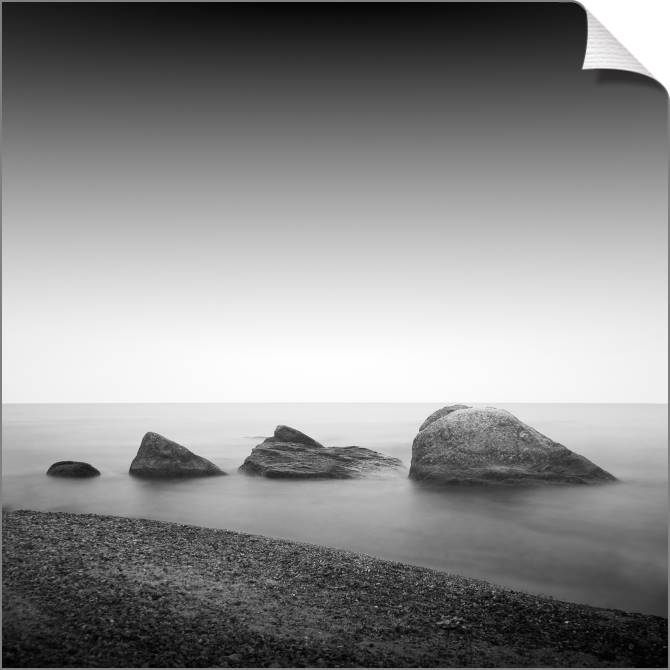 Купить и печать на заказ Картины на холсте Фото морской пейзаж с камнями