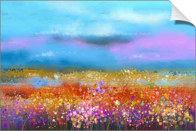 Paintings on canvas Colorful meadow