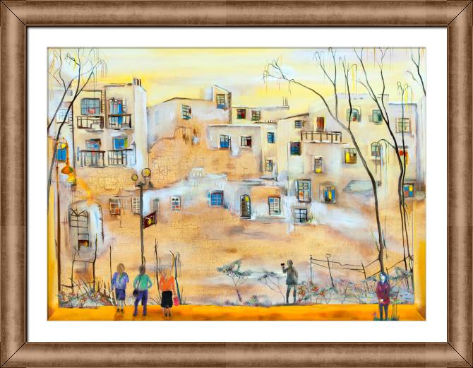 Купить и печать на заказ Картины в рамке, багете Экскурсия в неизвестный город