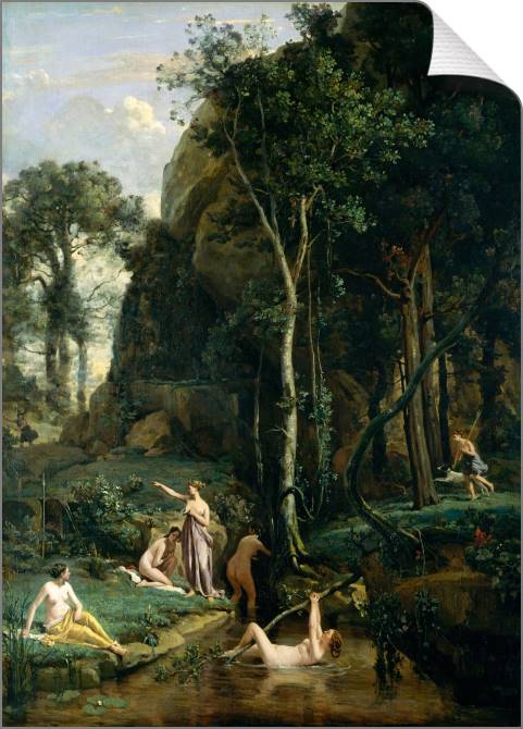 Купить и печать на заказ Картины на холсте Диана и Актеон