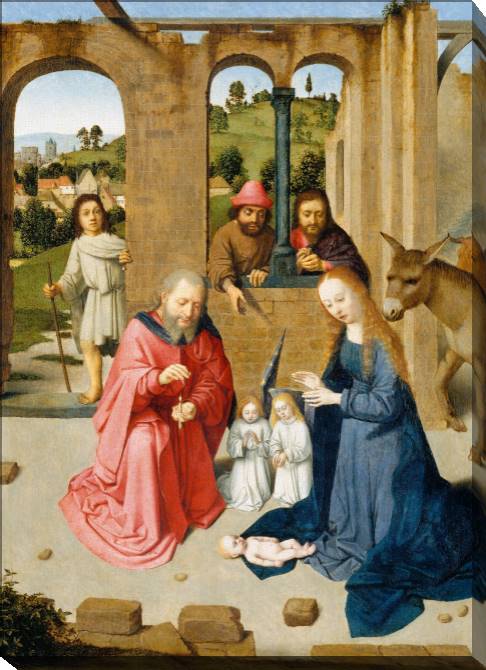 Paintings on canvas Birth (Gerard David)