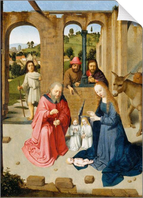 Paintings on canvas Birth (Gerard David)