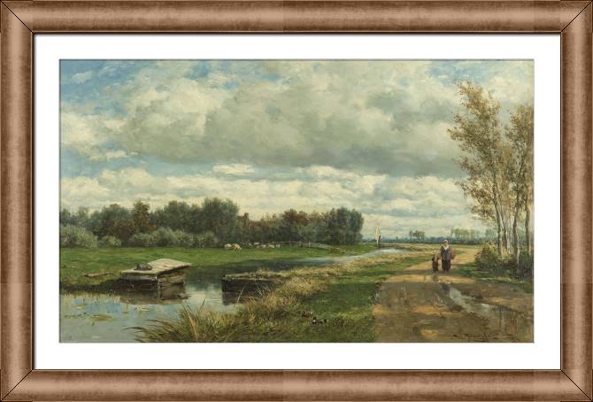 Купить и печать на заказ Картины в рамке, багете Пейзаж в окрестностях Гааги