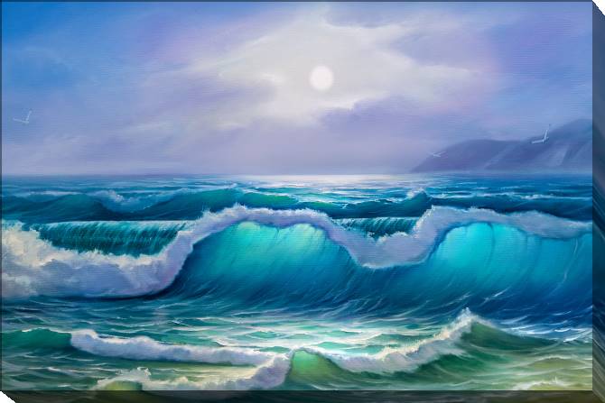 Paintings on canvas Turquoise sea waves