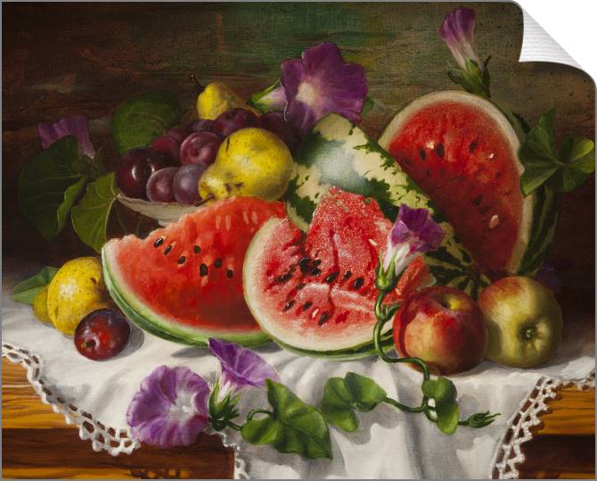 Купить и печать на заказ Картины на холсте Натюрморт с арбузом