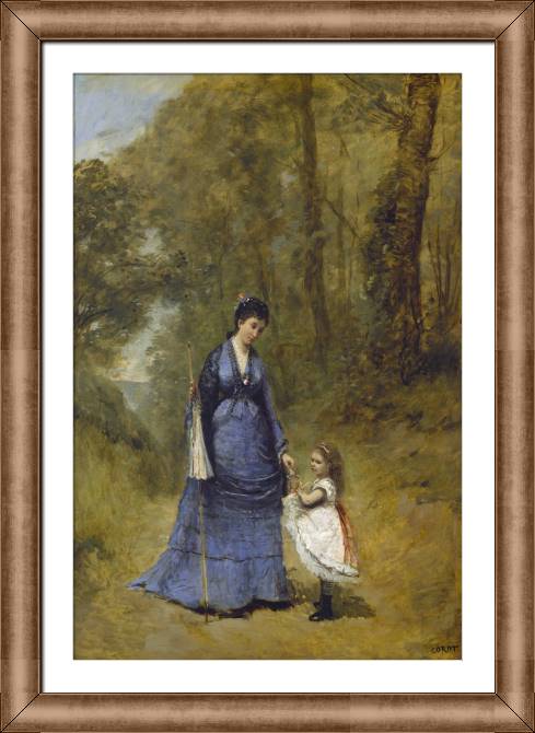 Купить и печать на заказ Репродукции картин Мадам Штумпф и ее дочь