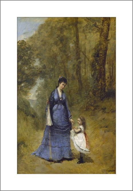 Купить и печать на заказ Картины, фото с паспарту Мадам Штумпф и ее дочь