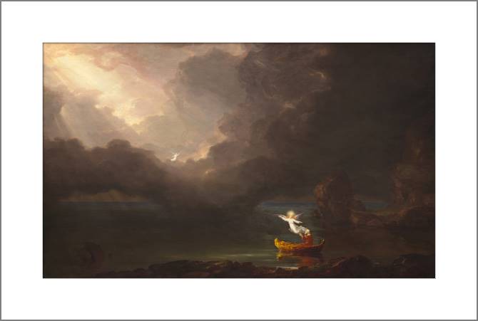 Купить и печать на заказ Картины, фото с паспарту Путешествие жизни: Старость