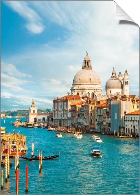 Купить и печать на заказ Картины на холсте Вид на Гранд-канал, Венеция