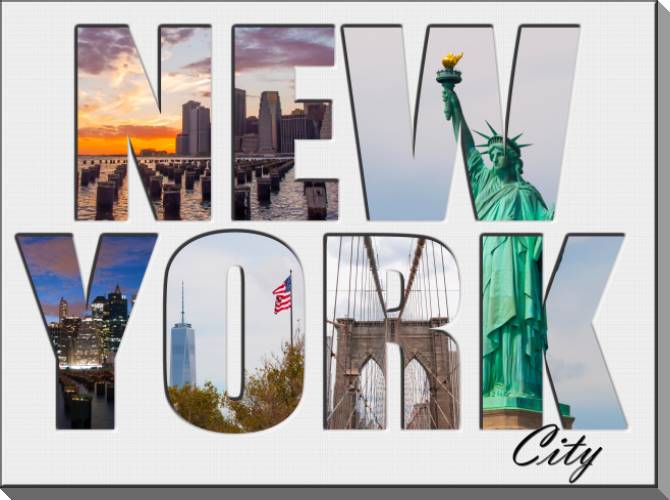 Купить и печать на заказ Картины на пластике, пеноркартоне New York