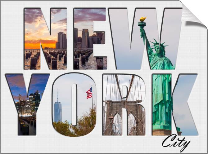 Купить и печать на заказ Картины на холсте New York