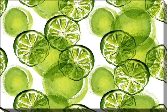 Картины на холсте Watercolor limes