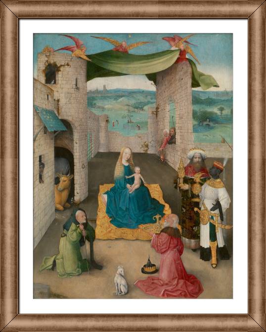 Купить и печать на заказ Картины в рамке, багете Поклонение волхвов