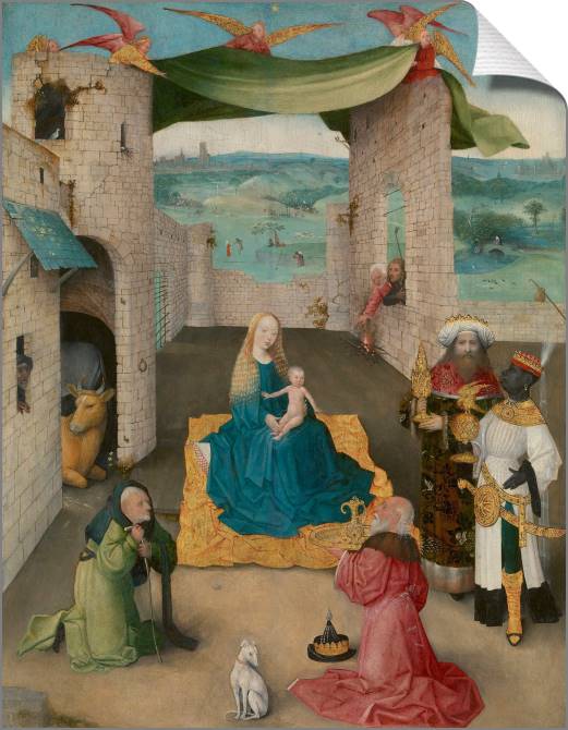 Paintings on canvas The adoration of the Magi, Hieronymus Bosch