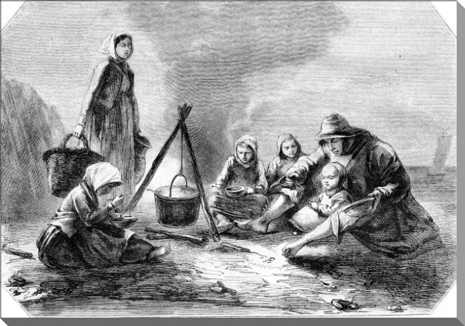 Купить и печать на заказ Картины на пластике, пеноркартоне Семья рыбаков