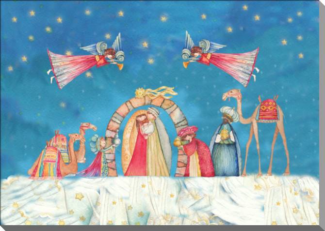 Купить и печать на заказ Картины на пластике, пеноркартоне Рождество иллюстрация