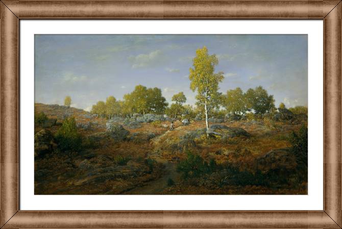 Купить и печать на заказ Картины в рамке, багете Тропинка среди скал