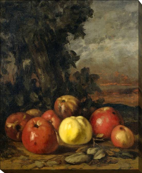 Paintings on canvas Still life with apples (Gustave Courbet)