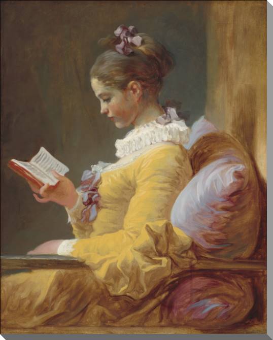 Купить и печать на заказ Картины на пластике, пеноркартоне Молодая читательница