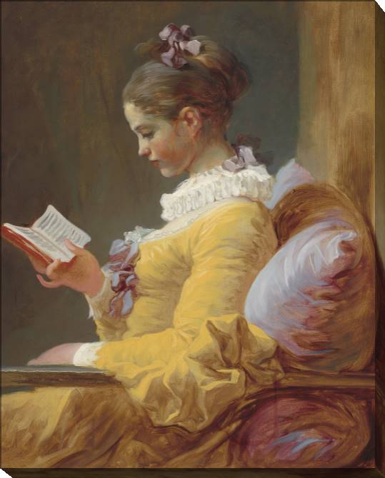 Paintings on canvas A young reader (Jean-honoré Fragonard)