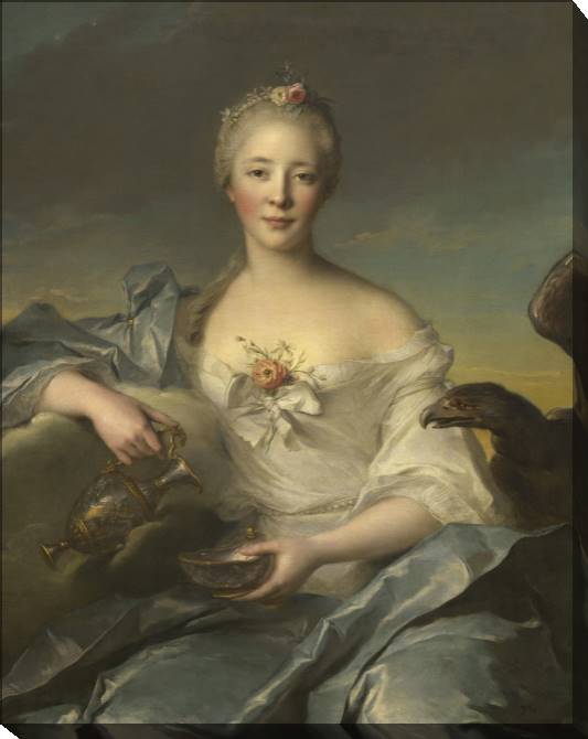 Картины на холсте Madame Le Fevre de Caumartin (Jean-Marc Nattier) (Jean-Marc Nattier)