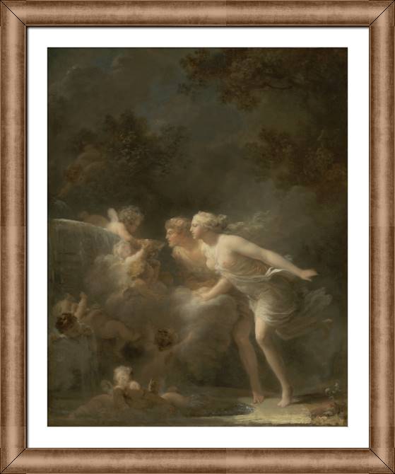 Картины в рамке, багете The source of love (Jean-honoré Fragonard)