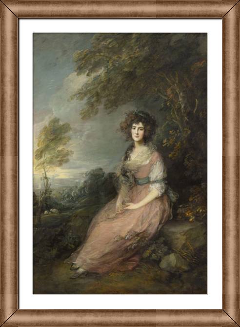 Купить и печать на заказ Картины в рамке, багете Миссис Ричард Бринсли Шеридан
