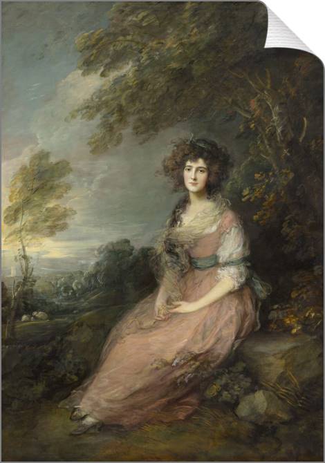 Купить и печать на заказ Картины на холсте Миссис Ричард Бринсли Шеридан