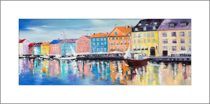 Paintings, photos from Passepartout Copenhagen in shining day