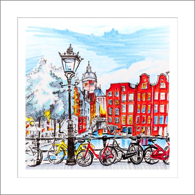 Paintings, photos from Passepartout City view Amsterdam