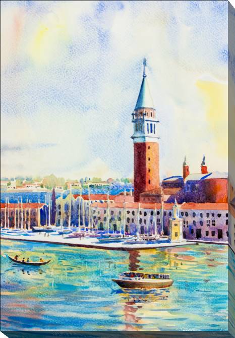 Картины на холсте Sea view with the island of San Giorgio Maggiore, Venice
