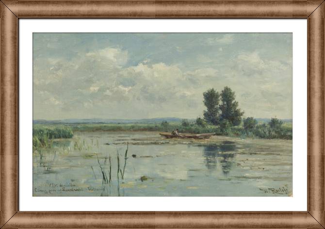 Картины в рамке, багете The lake at Loosdrecht, you (Willem Roelofs)
