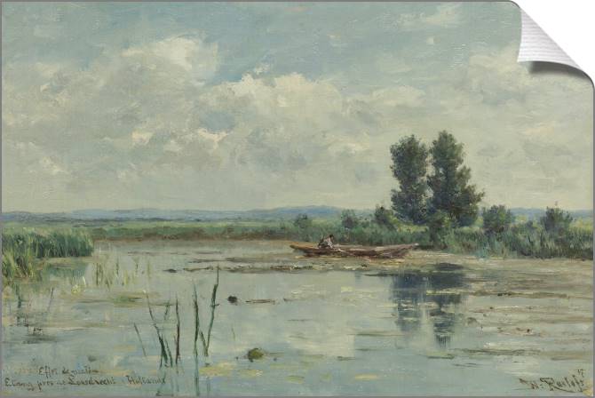 Картины на холсте The lake at Loosdrecht, you (Willem Roelofs)