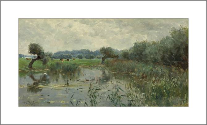 Paintings, photos from Passepartout Meadows on the river IJssel (Willem Roelofs)