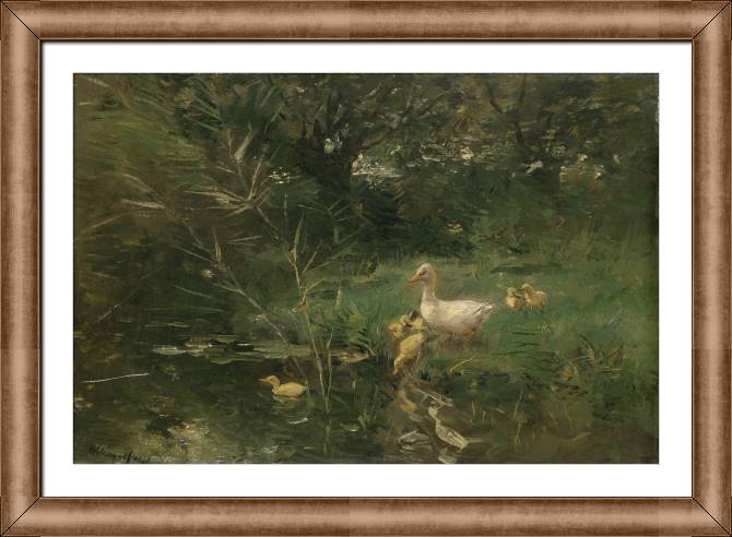 Купить и печать на заказ Картины в рамке, багете Утята