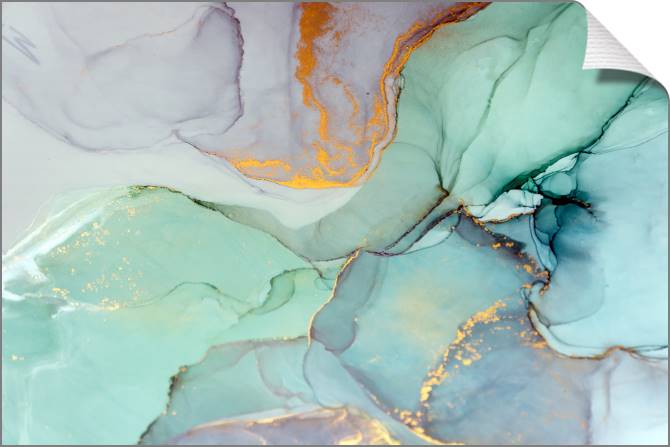 Купить и печать на заказ Картины на холсте Прозрачные чернила с золотом