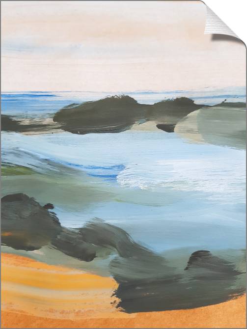 Купить и печать на заказ Картины на холсте Морской абстрактный пейзаж