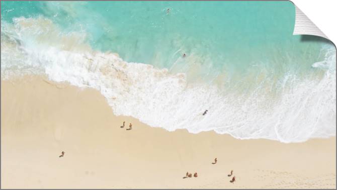 Купить и печать на заказ Картины на холсте Лазурный пляж вид сверху