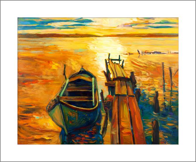 Paintings, photos from Passepartout Boat on the beach on a warm summer day