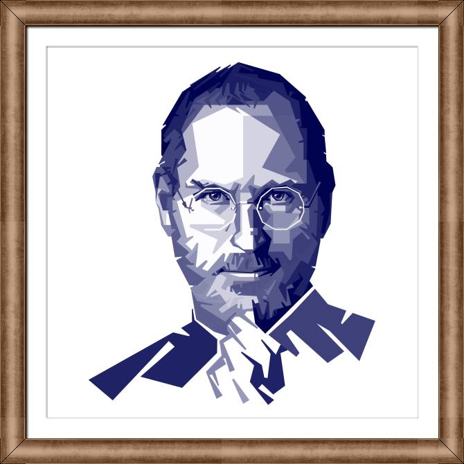 Купить и печать на заказ Картины в рамке, багете Стив Джобс