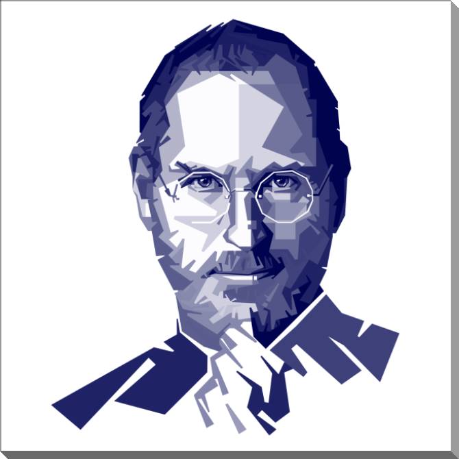 Купить и печать на заказ Картины на пластике, пеноркартоне Стив Джобс