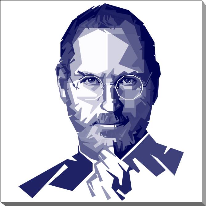 Купить и печать на заказ Картины на холсте Стив Джобс