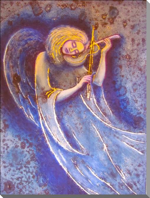 Купить и печать на заказ Картины на пластике, пеноркартоне Ангел со скрипкой