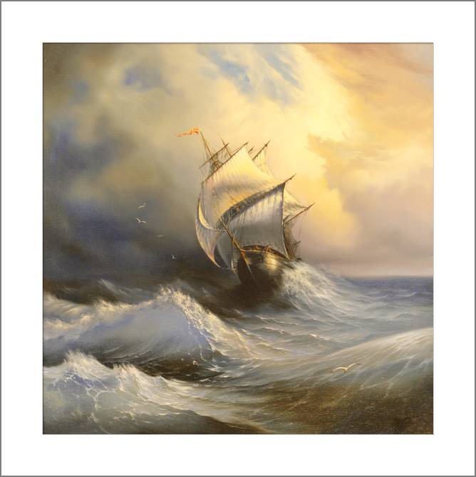 Paintings, photos from Passepartout Sailing ship in the stormy sea