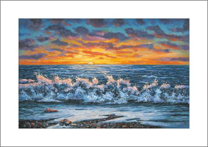 Paintings, photos from Passepartout Bright sunset during a thunderstorm (Nikolay Ivanov)