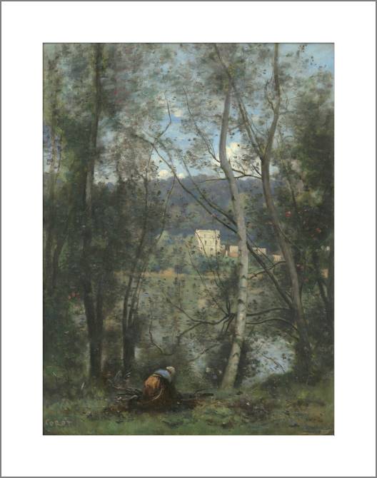 Paintings, photos from Passepartout A woman collecting firewood (Camille Corot)