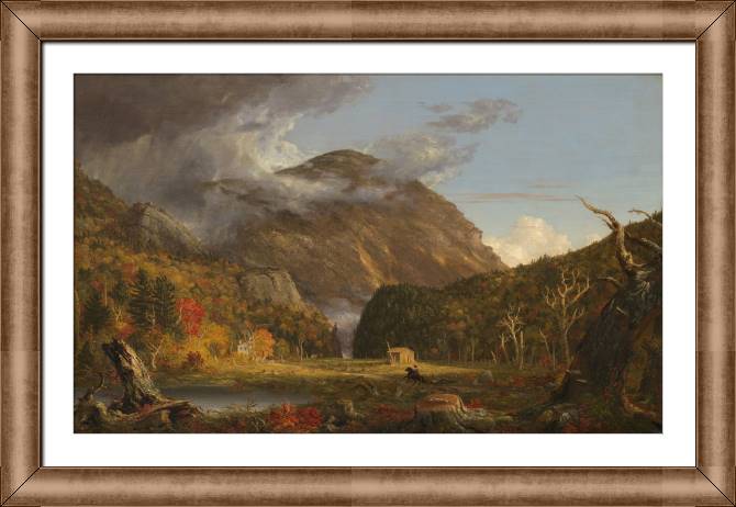 Купить и печать на заказ Картины в рамке, багете Вид на горный перевал