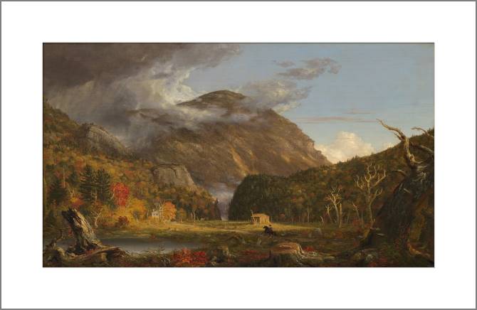 Paintings, photos from Passepartout Mountain pass (Crawford Notch)